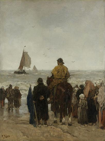 Jacob Maris Arrival of the Boats Spain oil painting art